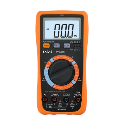VC890C 真有效值,背光顯示,二極管三極管,通斷報警,數據保持,手動量程[維希儀器]