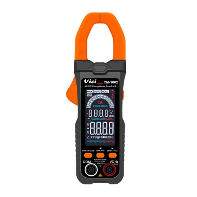 CM-3002 大彩屏智能鉗形表 800A交直流電流表 自動識別測量 真有效值 NCV功能 占空比相對值 數據保持