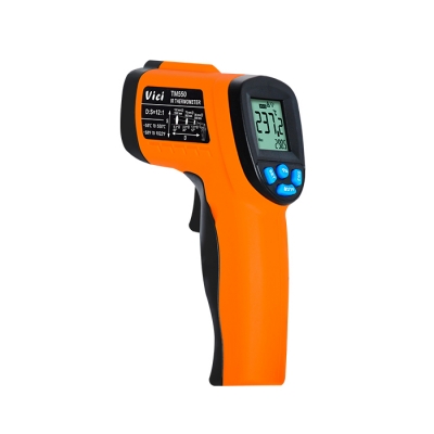 TM550 550℃紅外測溫儀，發射率0.1～1.0可調，閥值可設置，聲音報警功能，最大/最小/平均/差值。