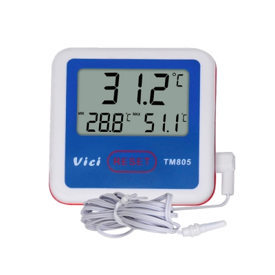 TM805 冰箱溫度計，可拆卸外置傳感器，最大值、最小值測量，攝氏和華氏溫度。