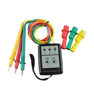 VC850 相序計，三相正弦交流電源相序的順、逆及斷相檢測，正相，反相和缺相聲光指示。