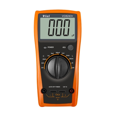 VC6243+ 高精度數(shù)字電感電容表，電容自動放電不燒表。